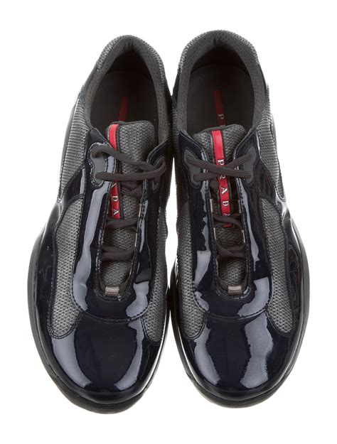 men patent leather prada sneakers|Prada sneakers patent leather women.